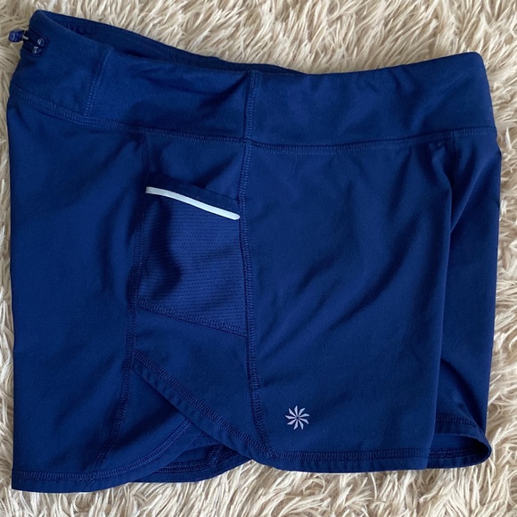 Athleta Kids Girl's Solid Navy Record Breaker 3" Short with Liner & Pockets XL14 - Picture 6 of 11